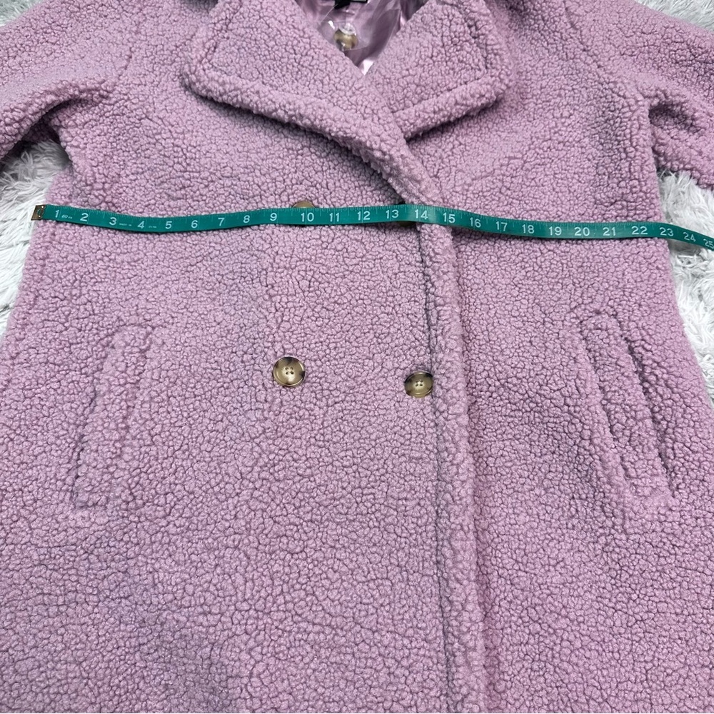 G Giuliana Teddy SHERPA MIDI‎ Coat LILAC PINK - Picture 6 of 6